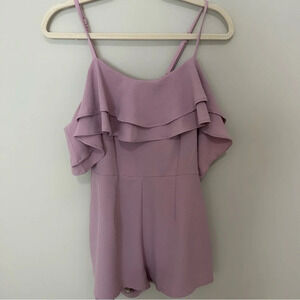 Iris Ruffle Lavender/ Barbie Core Romper Size Small